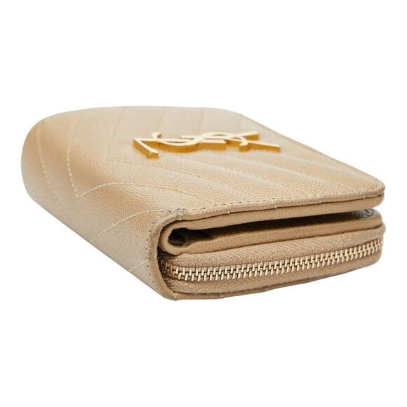 Saint Laurent YSL Monogram 403723 Beige Leather Women's Saint Laurent - Picture 4 of 10